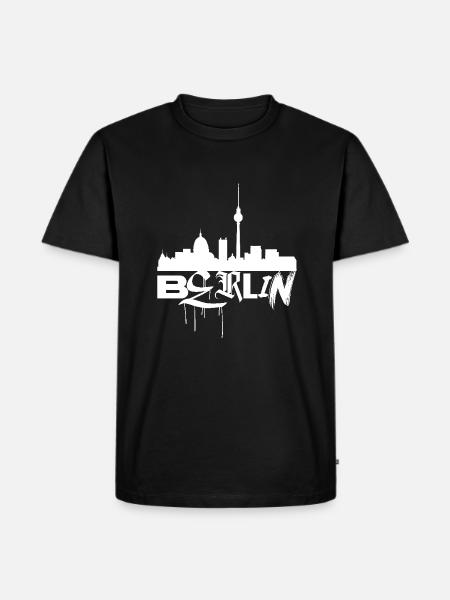 BERLIN SKYLINE - Men's Premium Organic T-Shirt - black