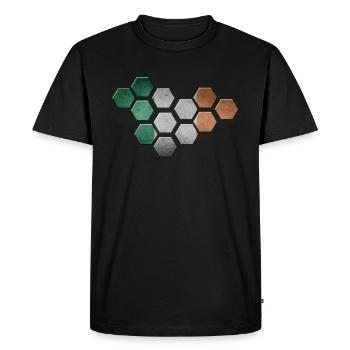 Irlande - T-shirt Premium bio Homme - noir - Devant - Nico (187cm)