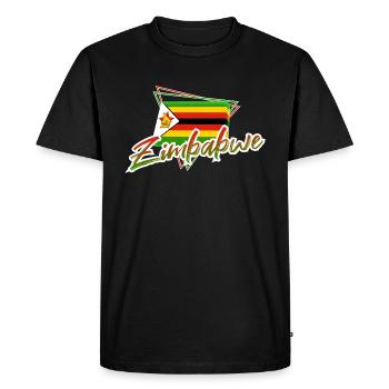 Zimbabwe - Men's Premium Organic T-Shirt - black - Front - Nico (187cm)