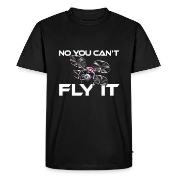 Drone Non Vous ne pouvez pas le piloter - T-shirt Premium bio Homme - noir - Devant - Nico (187cm)
