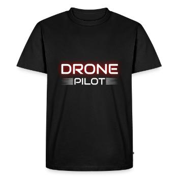 Drone Pilot - Drone - Men's Premium Organic T-Shirt - black - Front - Nico (187cm)