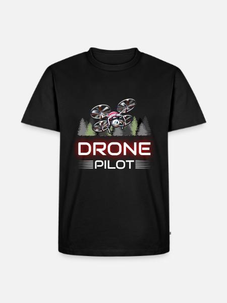 Drone Pilot - Quadcopter - Men's Premium Organic T-Shirt - black
