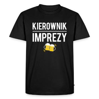 Kierownik imprezy polski piwosz polonais - T-shirt Premium bio Homme - noir - Devant - Nico (187cm)