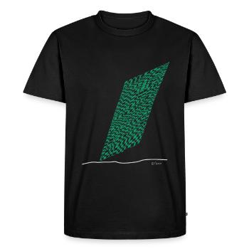 Couleur de la ligne - T-shirt Premium bio Homme - noir - Devant - Nico (187cm)