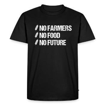Agriculteur agriculteur de récolte idée cadeau - T-shirt Premium bio Homme - noir - Devant - Nico (187cm)