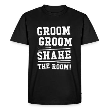 Toiletter, toiletter, secouer la pièce - T-shirt Premium bio Homme - noir - Devant - Nico (187cm)