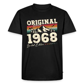 57ème Anniversaire 68 Original 1968 Millésime 1968 - T-shirt Premium bio Homme - noir - Devant - Nico (187cm)