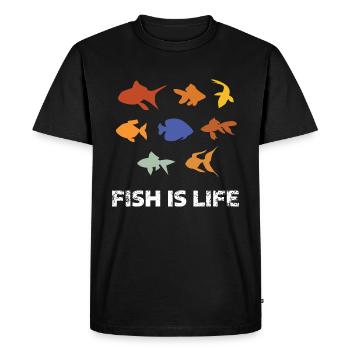 Aquarium aquarium - T-shirt Premium bio Homme - noir - Devant - Nico (187cm)