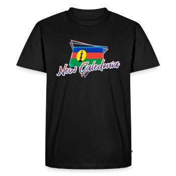 New Caledonia - Men's Premium Organic T-Shirt - black - Front - Nico (187cm)