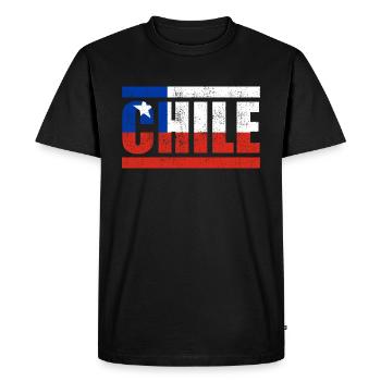 Chile - Men's Premium Organic T-Shirt - black - Front - Nico (187cm)
