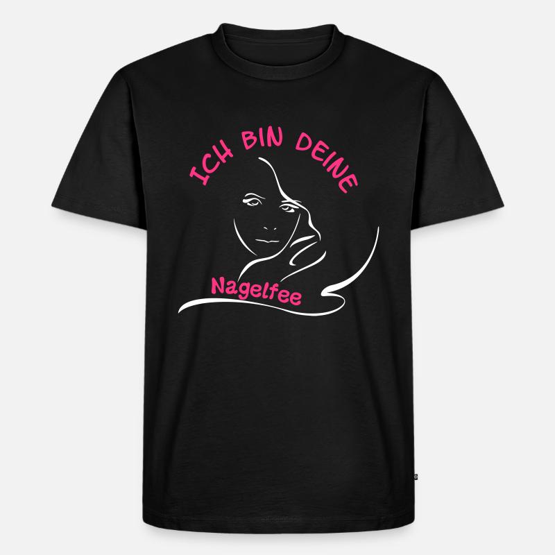 Ich bin deine Nagelfee - Männer Premium Bio T-Shirt - Schwarz