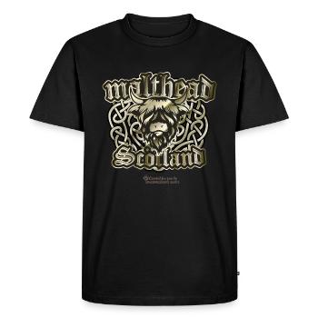 Malt Whiskey Malthead - Men's Premium Organic T-Shirt - black - Front - Nico (187cm)