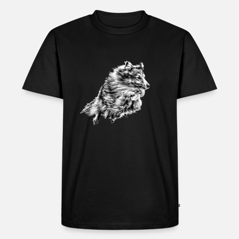 Agility Jumper - Männer Premium Bio T-Shirt - Schwarz