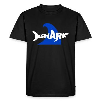 A Shark - Men's Premium Organic T-Shirt - black - Front - Nico (187cm)
