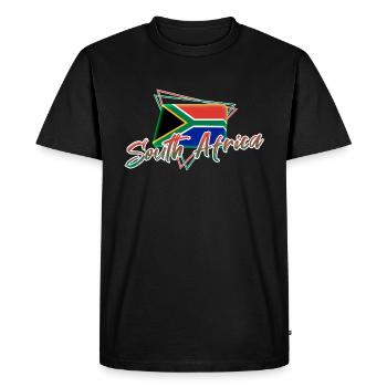 South Africa - Men's Premium Organic T-Shirt - black - Front - Nico (187cm)