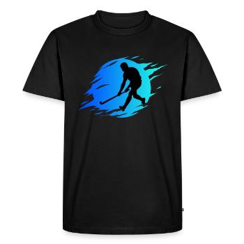 Hockey sur gazon Articles pour les amateurs de hockey Terrain de hockey Hockey - T-shirt Premium bio Homme - noir - Devant - Nico (187cm)