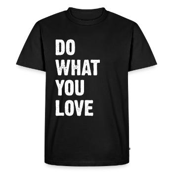 Do What You Love - Men's Premium Organic T-Shirt - black - Front - Nico (187cm)