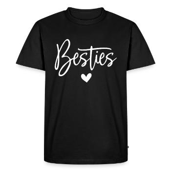 Besties - Men's Premium Organic T-Shirt - black - Front - Nico (187cm)