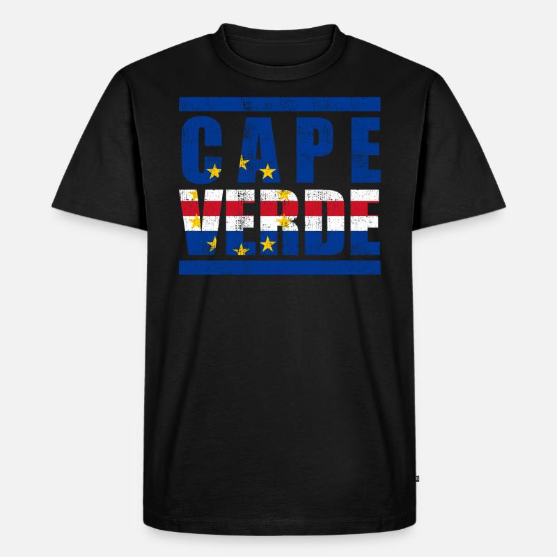 Kap Verde - Männer Premium Bio T-Shirt - Schwarz