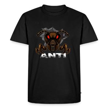 Ant ant State Fire ant "anti" - Men's Premium Organic T-Shirt - black - Front - Nico (187cm)
