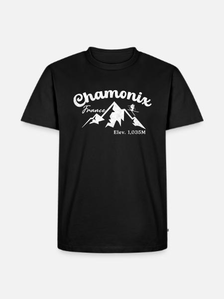 Chamonix English Alps - Men's Premium Organic T-Shirt - black