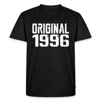 1996 Vintage Cadeau Anniversaire Rétro Cadeau 1996 - T-shirt Premium bio Homme - noir - Devant - Nico (187cm)