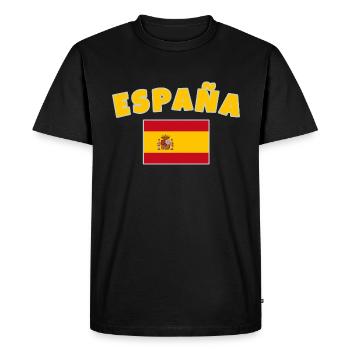 Espagne - T-shirt Premium bio Homme - noir - Devant - Nico (187cm)