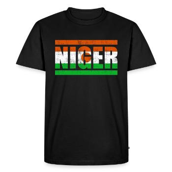 Niger - T-shirt Premium bio Homme - noir - Devant - Nico (187cm)