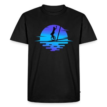 Einrad Einradartist unicycle Einradfahrerin - Männer Premium Bio T-Shirt - Schwarz - Vorne - Nico (187cm)