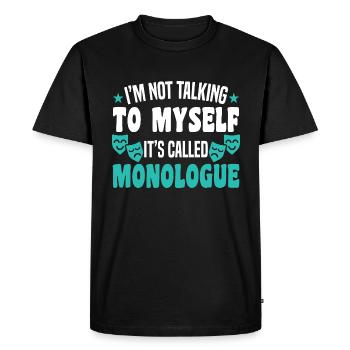 Motif de théâtre pour les acteurs de théâtre - T-shirt Premium bio Homme - noir - Devant - Nico (187cm)