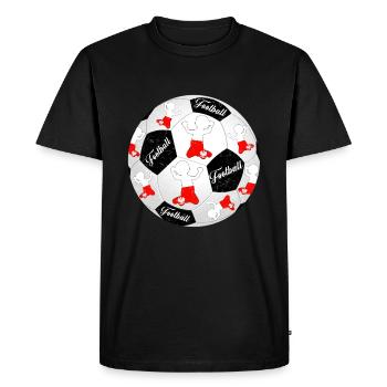 Poland Football Footballer Polska Football Footballer - Men's Premium Organic T-Shirt - black - Front - Nico (187cm)