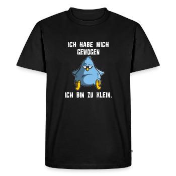 I weighed myself - I'm too small, bird - Men's Premium Organic T-Shirt - black - Front - Nico (187cm)