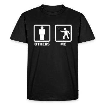 Autre moi - T-shirt Premium bio Homme - noir - Devant - Nico (187cm)