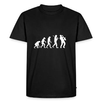 Evolution saxophone gift music saxophone - Men's Premium Organic T-Shirt - black - Front - Nico (187cm)
