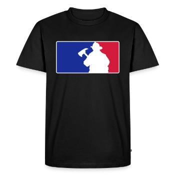 Feuerwerhmann Silhouette Style Ligue - T-shirt Premium bio Homme - noir - Devant - Nico (187cm)