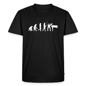 Snooker Billiards Evolution - Men's Premium Organic T-Shirt - black - Front - Nico (187cm)
