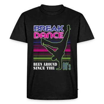 break dancing - Men's Premium Organic T-Shirt - black - Front - Nico (187cm)