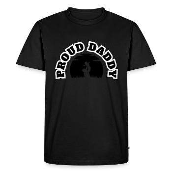 Fier Papa Enfant Noir - T-shirt Premium bio Homme - noir - Devant - Nico (187cm)