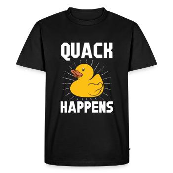 canards en caoutchouc cadeau jaune canard coin-coin se produit - T-shirt Premium bio Homme - noir - Devant - Nico (187cm)