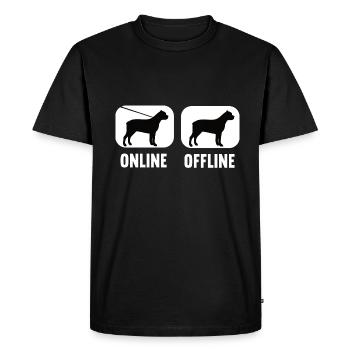 Cane Corso Cane Corso hors ligne Propriétaire de Cane Corso - T-shirt Premium bio Homme - noir - Devant - Nico (187cm)