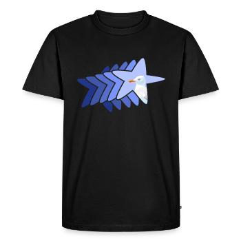 meer moin moin meerweh seestern avec mouette - T-shirt Premium bio Homme - noir - Devant - Nico (187cm)