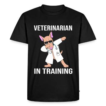 Vétérinaire Médecine vétérinaire Vétérinaire Vétérinaire - T-shirt Premium bio Homme - noir - Devant - Nico (187cm)