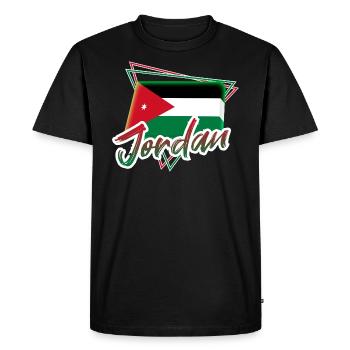 Jordanie - T-shirt Premium bio Homme - noir - Devant - Nico (187cm)