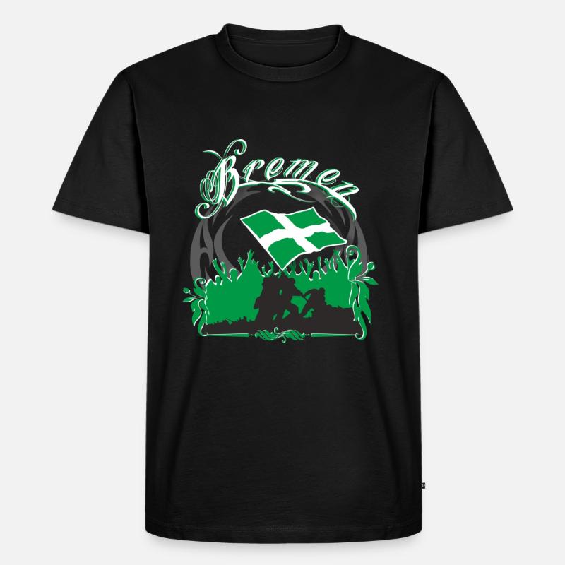 Bremen - Männer Premium Bio T-Shirt - Schwarz