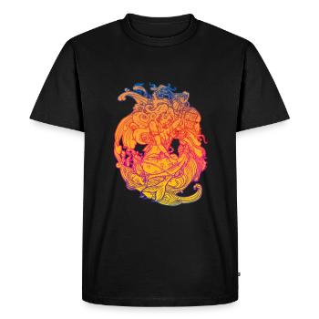 Sirène sirène sirène conte de fées - T-shirt Premium bio Homme - noir - Devant - Nico (187cm)