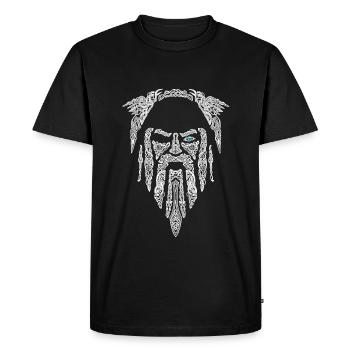 Odin Walhalla Norse Mythology Vikings - Men's Premium Organic T-Shirt - black - Front - Nico (187cm)