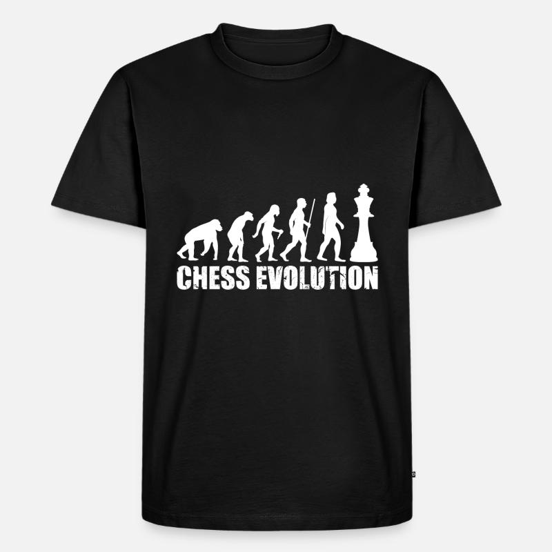 CHESS EVOLUTION - Männer Premium Bio T-Shirt - Schwarz