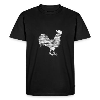 tap - Men's Premium Organic T-Shirt - black - Front - Nico (187cm)