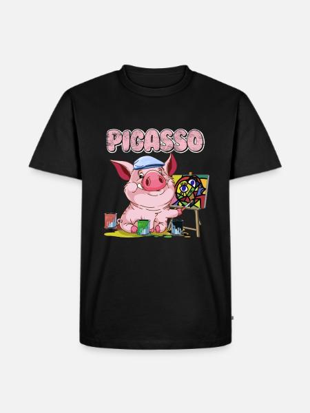 Pigasso comme Picasso - T-shirt Premium bio Homme - noir