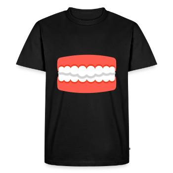 Dentition tooth mouth - Men's Premium Organic T-Shirt - black - Front - Nico (187cm)